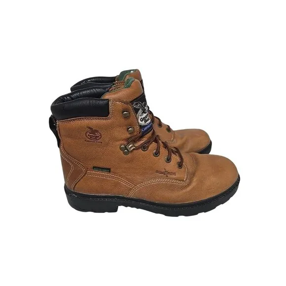 Georgia Boot Men's G6503 Farm And Ranch 6" Soft Toe Waterproof Work Boot 11W - Picture 2 of 7